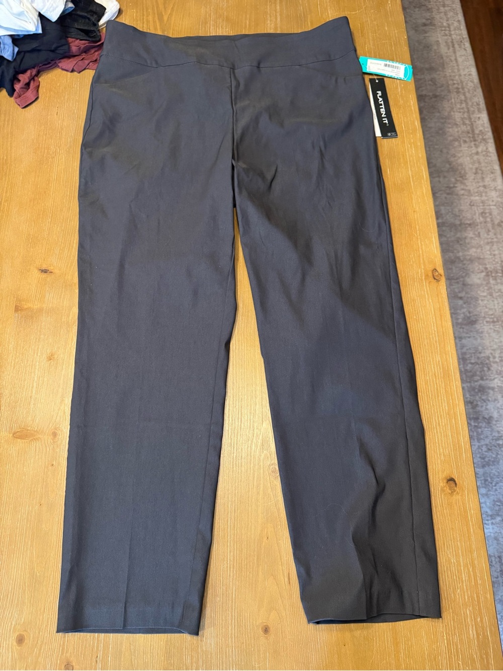 Tribal Black Cropped Straight-Leg Women's Pants
